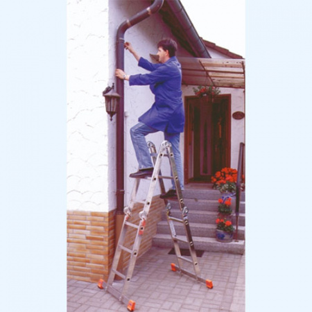 Шарнирная универсальная лестница стремянка трансформер Krause MultiMatic 4х3 (120632) Шарнирная универсальная лестница стремянка трансформер Krause MultiMatic 4х3 (120632)