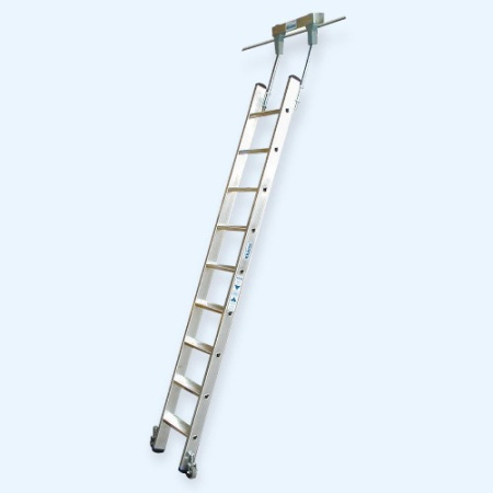 Лестница стеллажная для трубчатой шины Stabilo Krause 9 ступеней (819345)