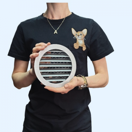 PGC 125 Shuft круглая наружная алюминиевая решетка