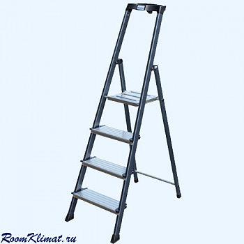 Krause Securo Monto 4 широкие ступени (126429) Стремянка с анодированными боковинами Krause Securo Monto 4 широкие ступени (126429) Стремянка с анодированными боковинами