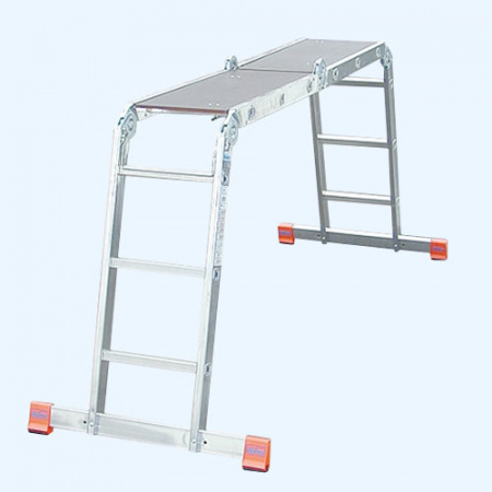 Шарнирная универсальная лестница стремянка трансформер Krause MultiMatic 4х4 (120649)