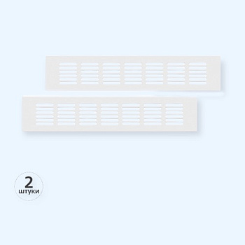 60х300 белая 2 штуки Благовест Вентиляционная решетка 60х300 белая 2 штуки Благовест Вентиляционная решетка