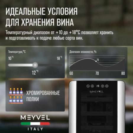 MV12-BSF1 (easy) Meyvel Винный шкаф