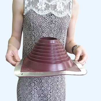 Манжета кровельная прямая №5 красная EPDM (102-178 мм)