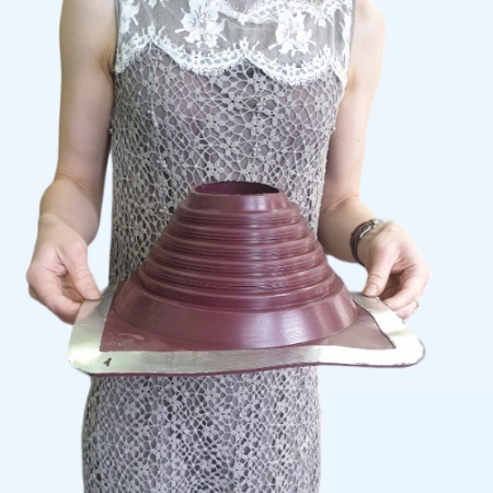 Манжета кровельная прямая №5 красная EPDM (102-178 мм)