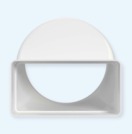 612СП12,5КП ERA Переходник СПКП D125 эксцентриковый 60х120 пластик