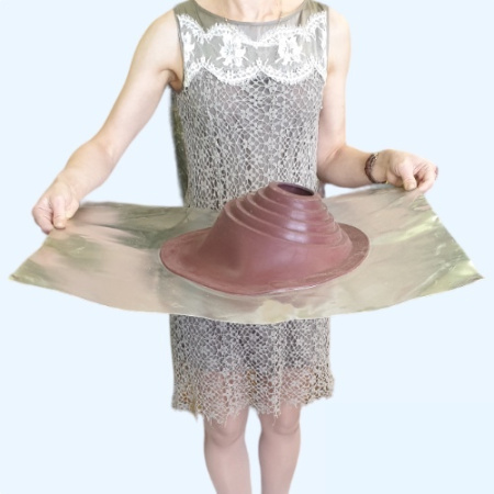 Манжета кровельная угловая из термостойкой резины красная № 1 (75-200 мм) EPDMп