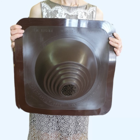 Манжета кровельная из термостойкой EPDMп резины Профи №1 коричневая (75-200 мм)