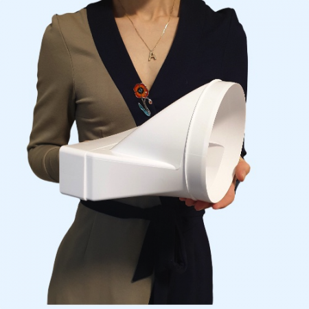 620СП15КП ERA Переходник СПКП D150 эксцентриковый 60х204 пластик