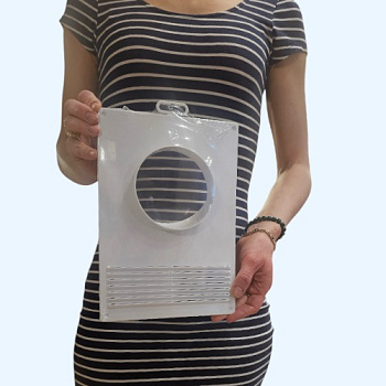 100ПТПР ERA Площадка торцевая ПТПР фланец D100 решетка 180х250 пластик