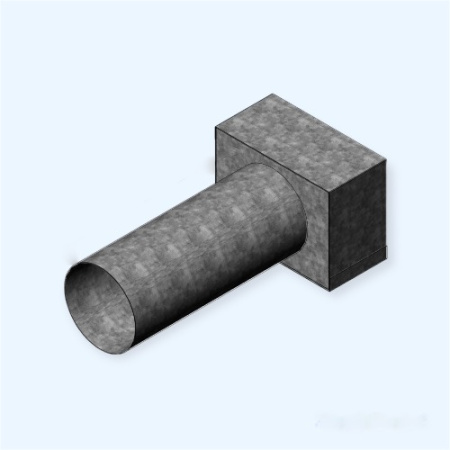 FLEXAG FL-PWP-125/90х2 HEATWAY Пленум проход через стену