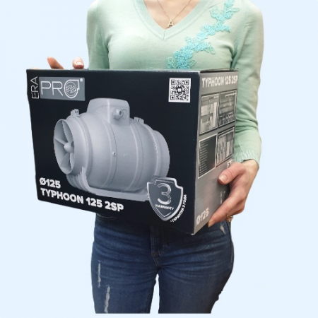 TYPHOON 125 2SP ERA PRO Вентилятор канальный D125 осевой 2 скорости