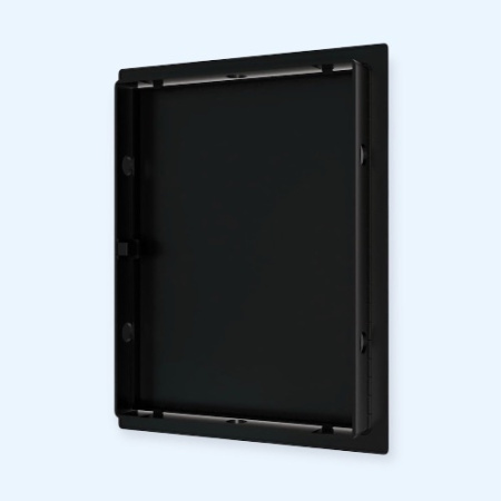 L1520N black Люк ревизионный LN фланец 150х200 нажимной 172х222 пластик black EVECS