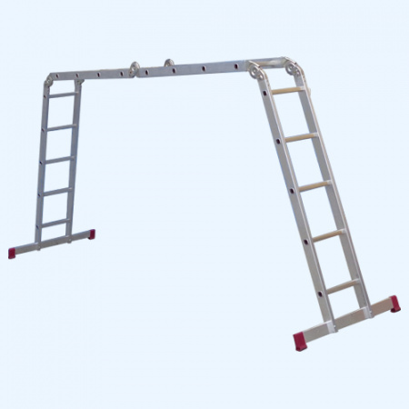 Шарнирная универсальная лестница стремянка трансформер Krause CORDA 5х4+4х5 (085078)