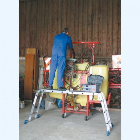 Шарнирная универсальная лестница стремянка трансформер Krause Stabilo 4х3 (123510)