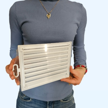 2015RZN ERA Решетка вентиляционная RZN сетка разъемная 200х150 пластик