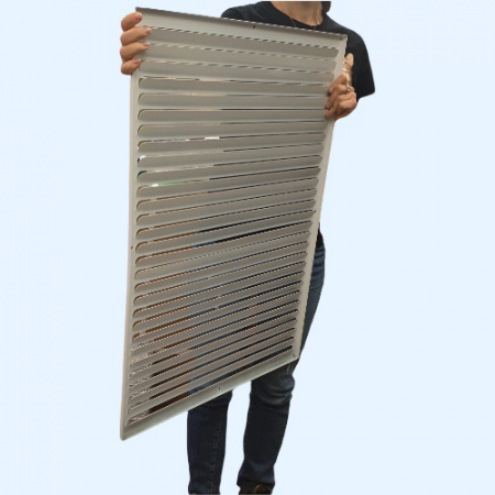 РМ 550х750 белая Решётка вентиляционная металлическая