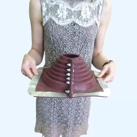 №4R красная (75-160) Манжета кровельная разъемная из термостойкой резины EPDMп