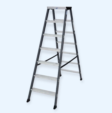 Krause Monto SePro D 2x7 (125842) Двухсторонняя лестница стремянка с анодированным покрытием  Krause Monto SePro D 2x7 (125842) Двухсторонняя лестница стремянка с анодированным покрытием