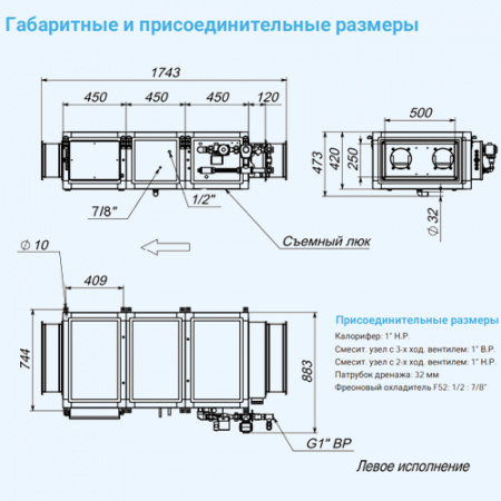 2000 Aqua F EB Breezart Приточная установка с фреоновым охладителем