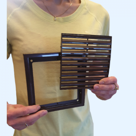 1515РРН Решетка вентиляционная РРН разъемная 150х150 ASA Brown (коричневый) ERA STREETLINE