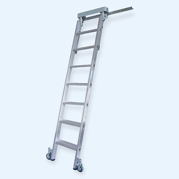 Лестница для стеллажей со ступенями для Т-образных шинных систем Stabilo Krause 7 ступеней (815620) Лестница для стеллажей со ступенями для Т-образных шинных систем Stabilo Krause 7 ступеней (815620)