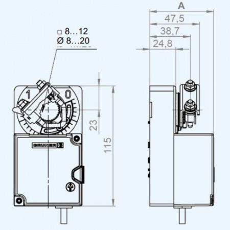 227CS-024-10-B Gruner электропривод с моментом вращения 10 Нм 227CS-024-10-B Gruner электропривод с моментом вращения 10 Нм