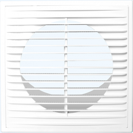 1515П10Ф ERA Решетка вентиляционная ПФ фланец D100 разъемная 150x150 пластик