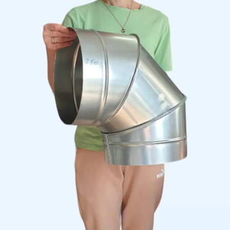 Отвод оцинкованный 90гр./250 Ц