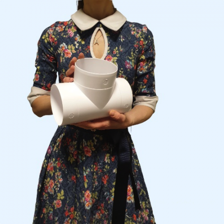 10ТП ERA Тройник ТП D100 пластик