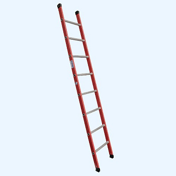 Диэлектрическая приставная лестница с алюминиевыми перекладинами Krause 6 (815477) Диэлектрическая приставная лестница с алюминиевыми перекладинами Krause 6 (815477)
