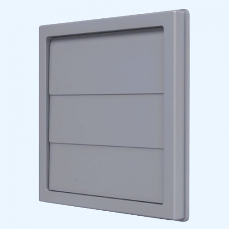 1515К511Ф Выход стенной КФ фланец 55х110 жалюзи 150х150 ASA Gray (серый) ERA STREETLINE