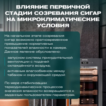 MC-120BK (PRO) Meyvel Хьюмидор шкаф