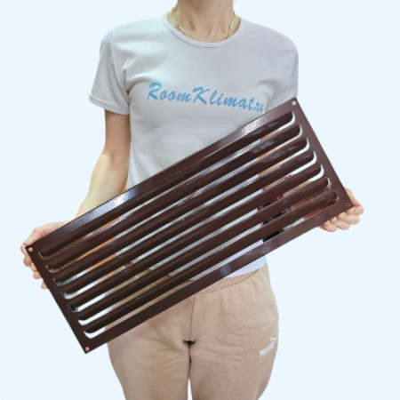 РМ 500х200 коричневая Решётка вентиляционная металлическая