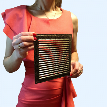 175х175 бронза Решётка металлическая без бортика