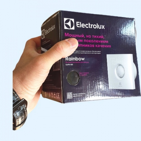 EAFR-100 black Rainbow Electrolux (Электролюкс) вентилятор бытовой накладной для санузлов
