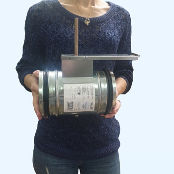 DCGAr 125 Shuft воздушный клапан под электропривод с резиновым уплотнителем на запорных лопатках