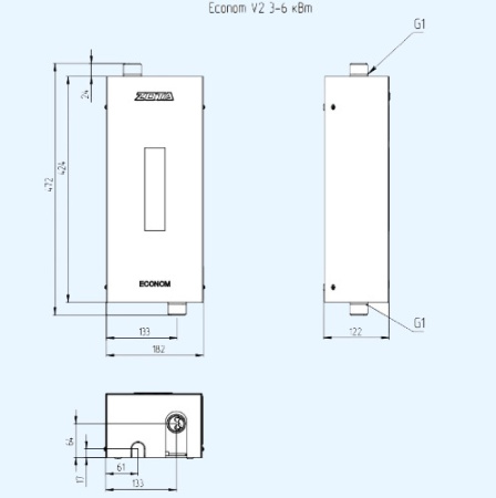 Econom V2-15 ZOTA Настенный электрический котел