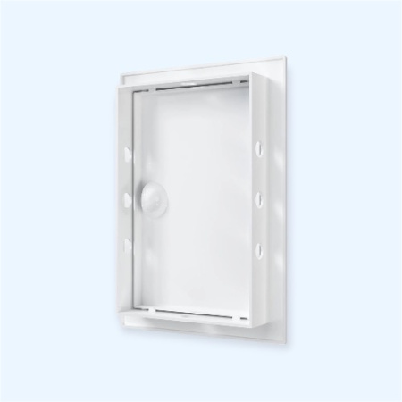 Л1015Р Люк ревизионный ЛР фланец 98х148 ручка 122х172 пластик EVECS