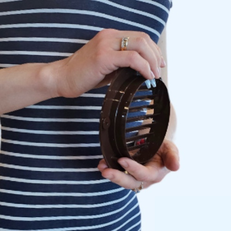 10РКН фланец D100 D136 ASA Brown (коричневый) ERA STREETLINE Решетка вентиляционная РКН