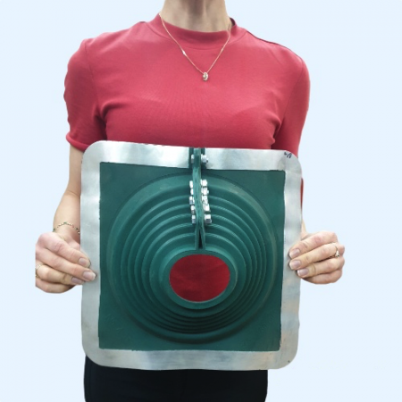 №4R зеленая (75-160) Манжета кровельная разъемная из термостойкой резины EPDMп