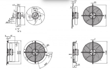 S2D250-BH02-01 Ebmpapst Вентилятор осевой