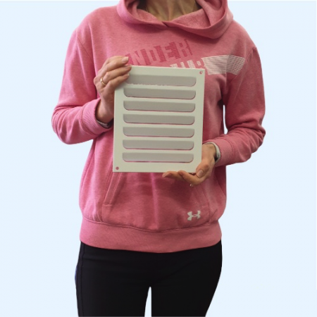 РМ 170х200 белая Решётка вентиляционная металлическая