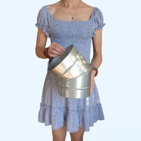 Полуотвод оцинкованный 45гр./160 Ц