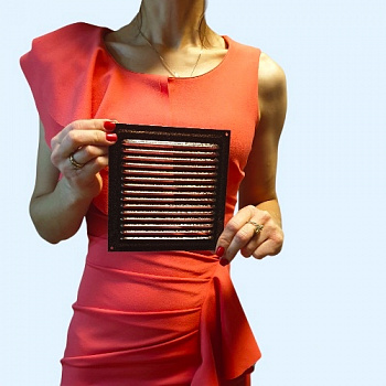 150х150 медь Решётка металлическая без бортика