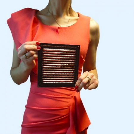 150х150 медь Решётка металлическая без бортика