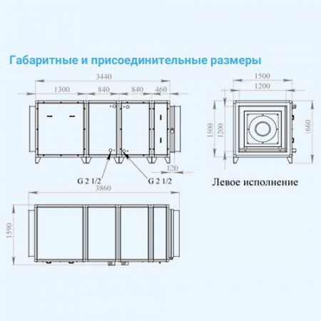 25000 Aqua W BC Breezart Приточная установка с водяным охладителем (без стоимости с/у)