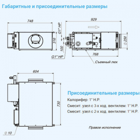 1000 Aqua EC Breezart Приточная установка с водяным калорифером