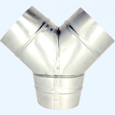 Тройник-штаны оцинкованный Y 125 Ц