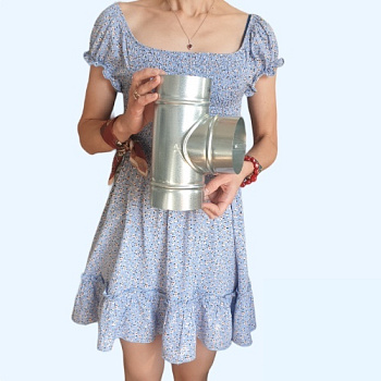 Тройник оцинкованный 100 Ц